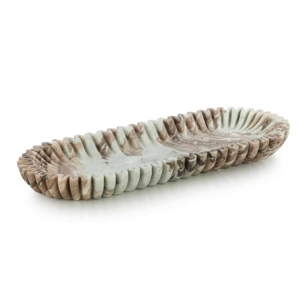 Scalloped Marble Tray | John Richard - JRA-15879