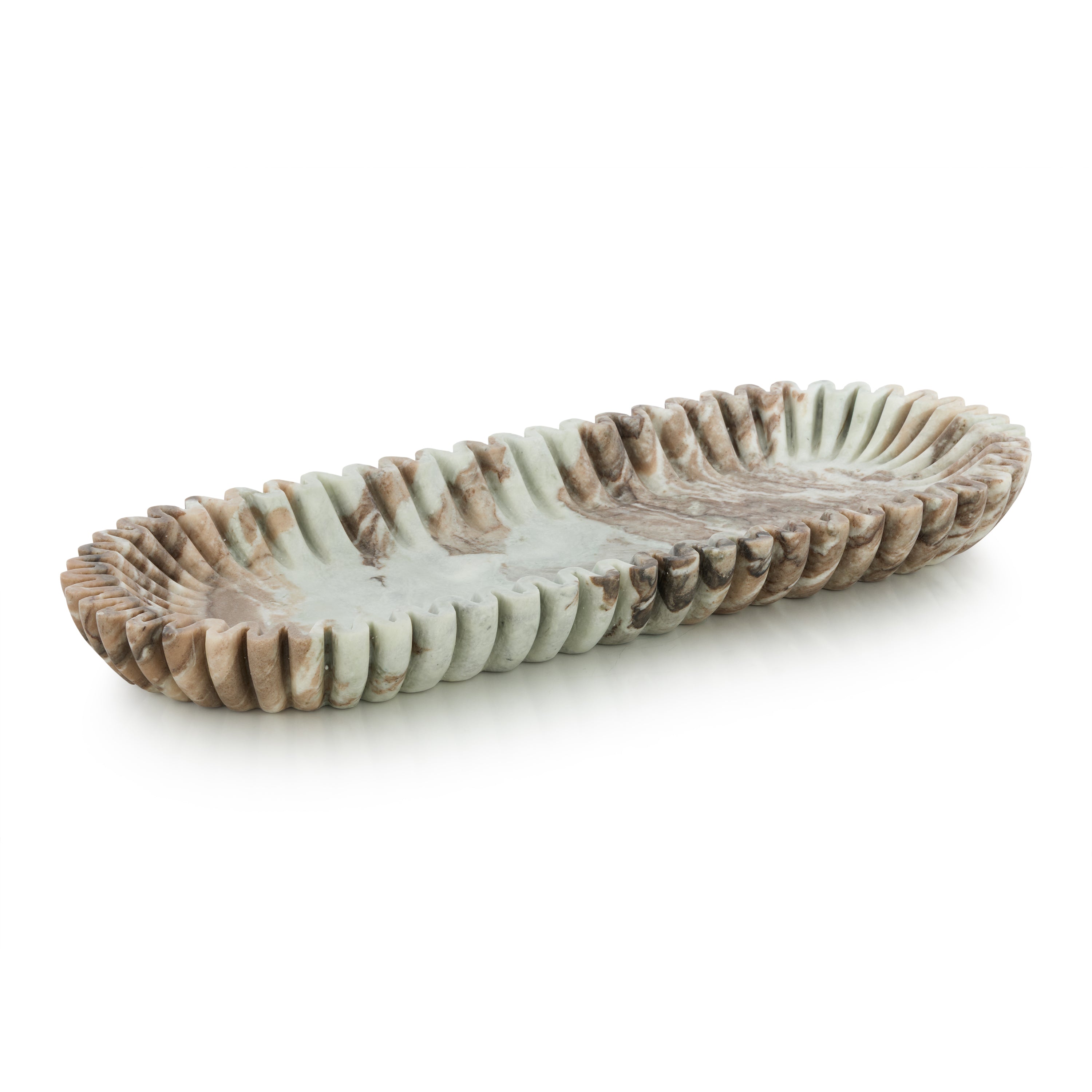Scalloped Marble Tray | John Richard - JRA-15879
