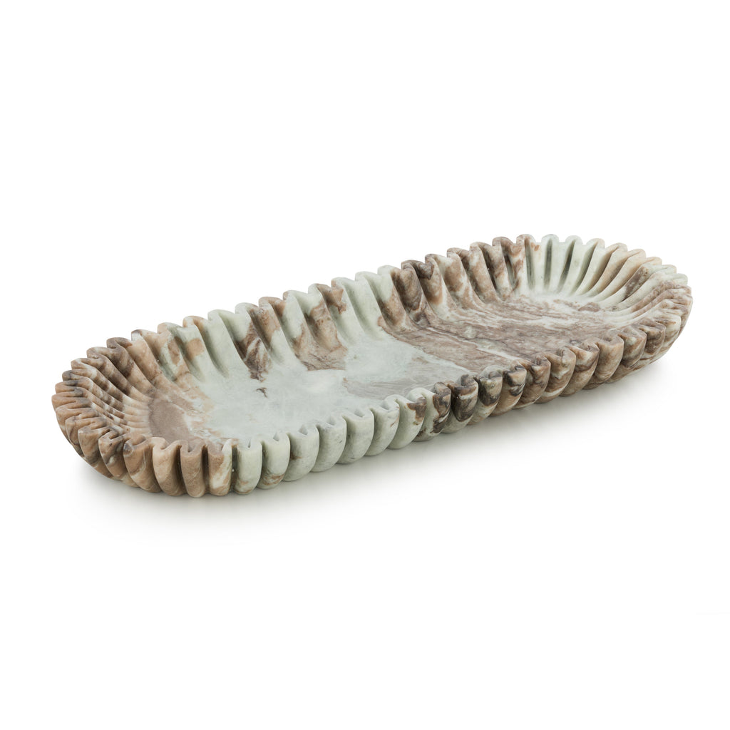 Scalloped Marble Tray | John Richard - JRA-15879