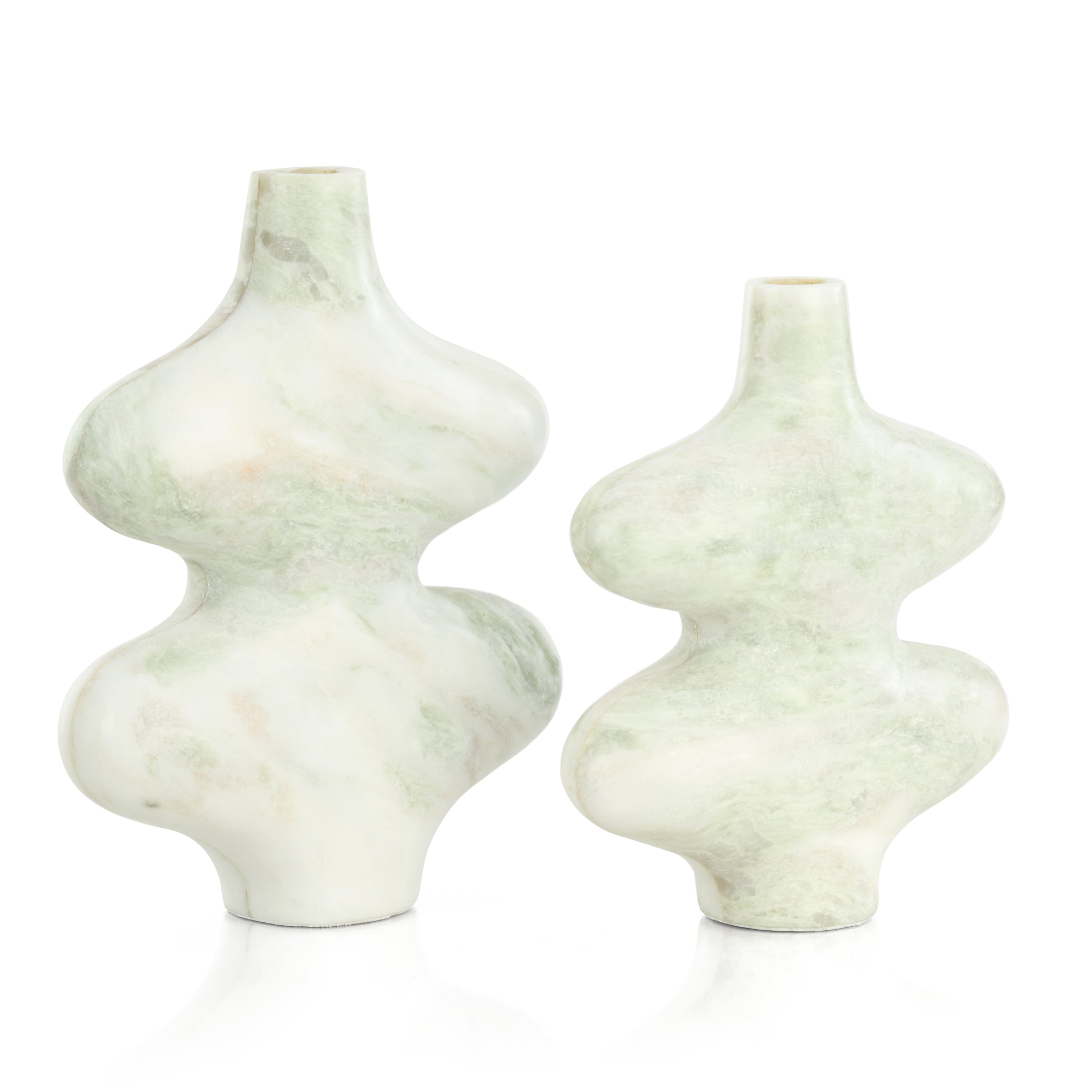 Echoed Marble Vases, Set of 2 | John Richard - JRA-15897S2