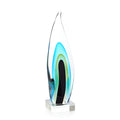 Glass Wisp Sculpture on Crystal, Small | John Richard - JRA-16266
