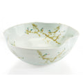 Curled-Rim Bowl in Greens and Yellows | John Richard - JRA-9025