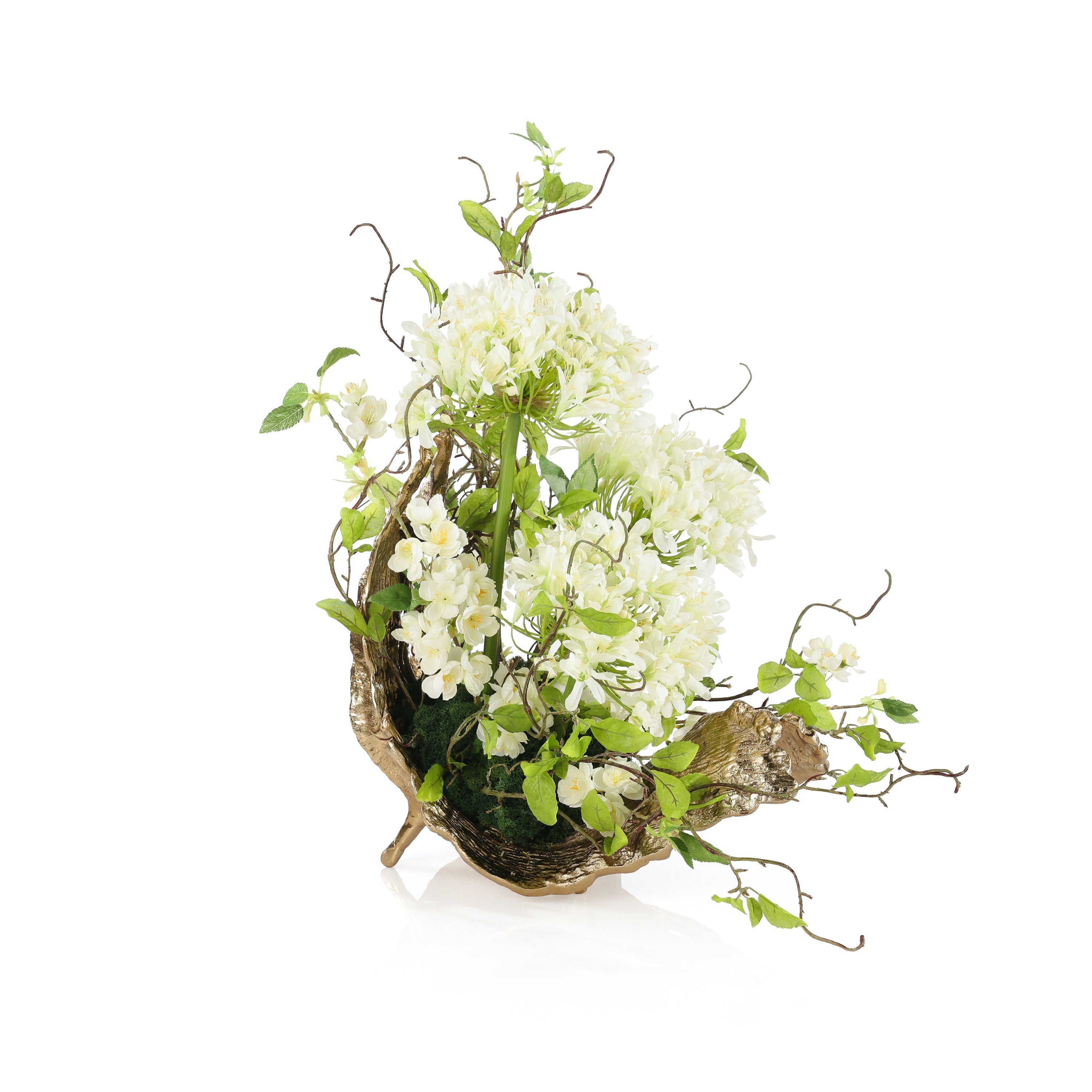 White Agapanthus Leaf Sculpture | John Richard - JRB-5639