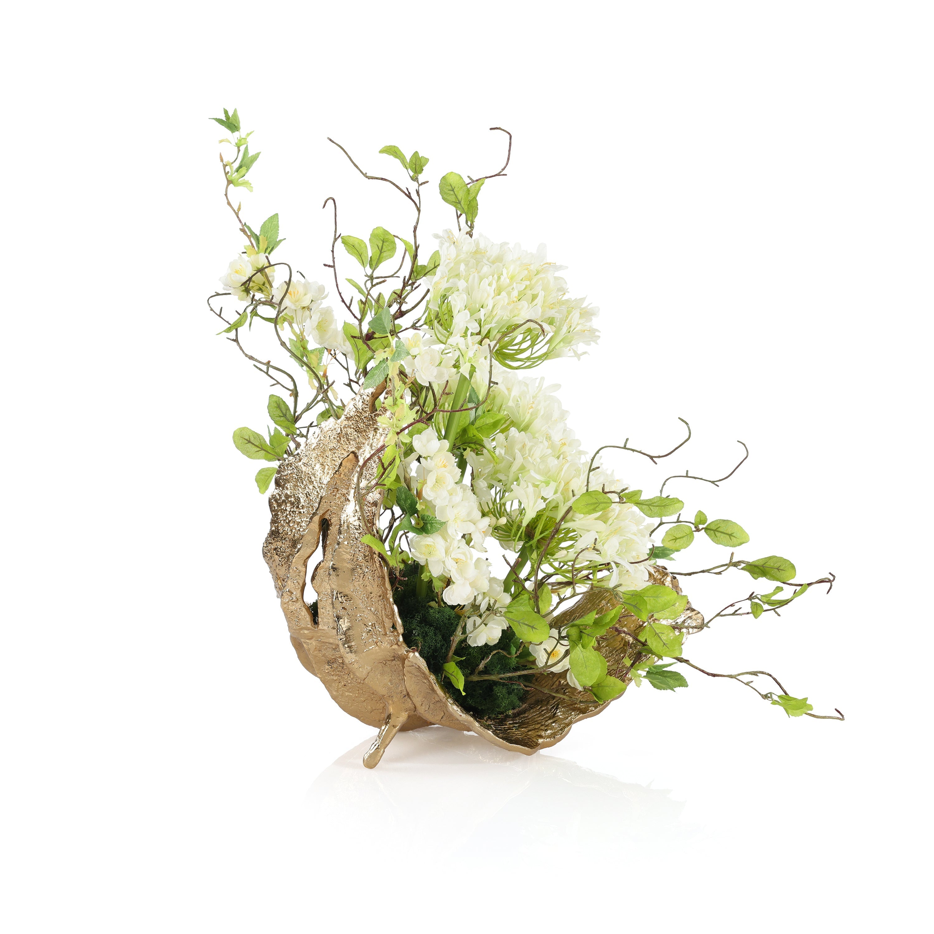 White Agapanthus Leaf Sculpture | John Richard - JRB-5639