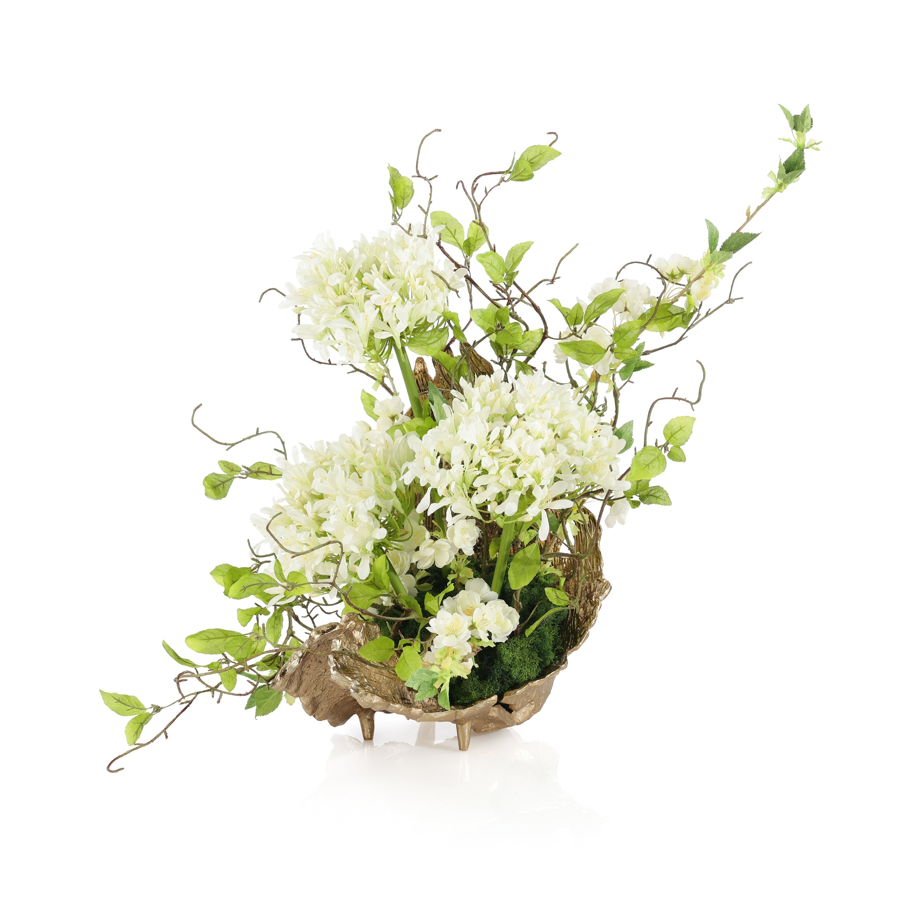 White Agapanthus Leaf Sculpture | John Richard - JRB-5639