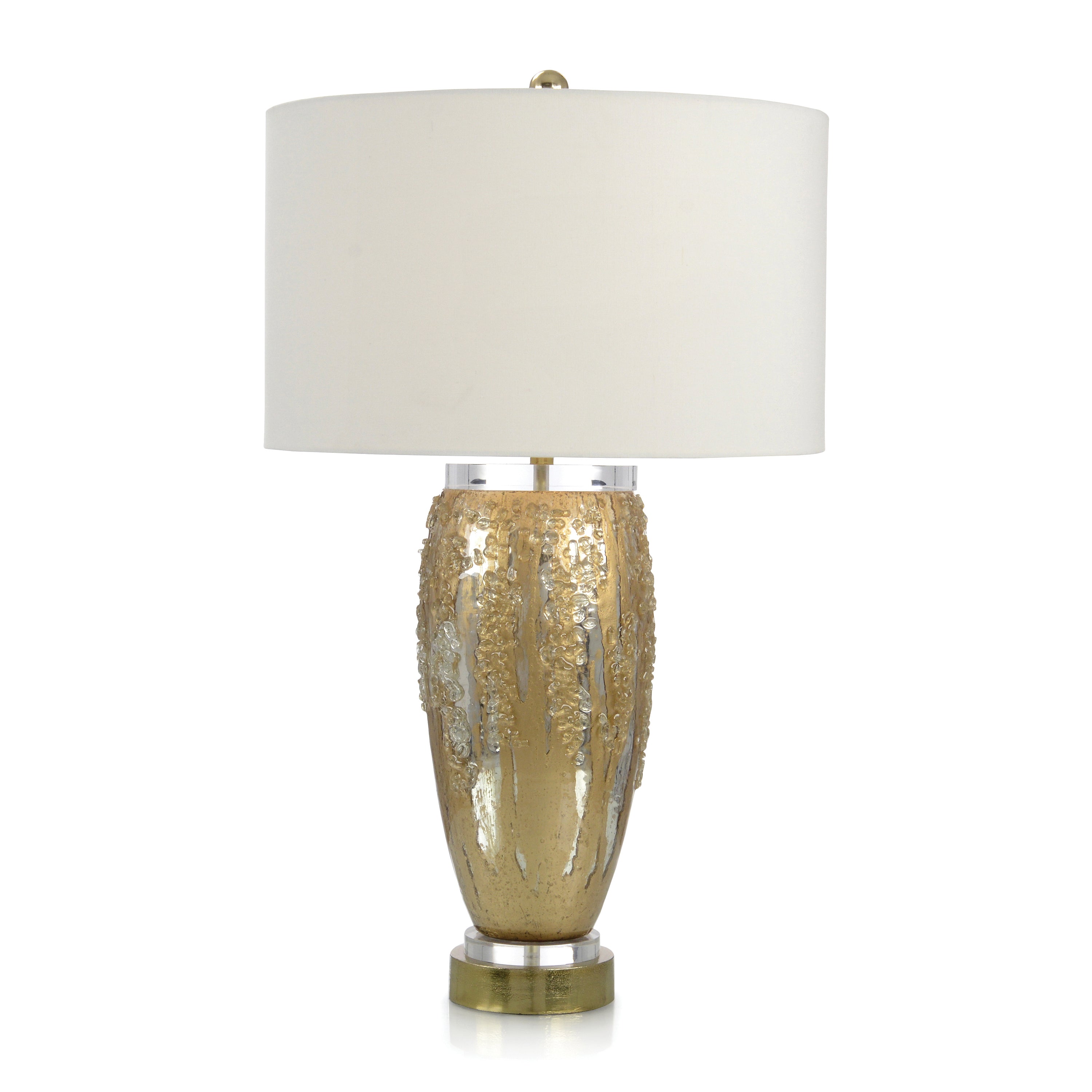Silver and Gold Glass Table Lamp | John Richard - JRL-10190
