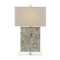 Creamy White and Sultry Grey Table Lamp | John-Richard - JRL-10215