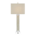 White Calcite and Quartz Table Lamp | John-Richard - JRL-10217