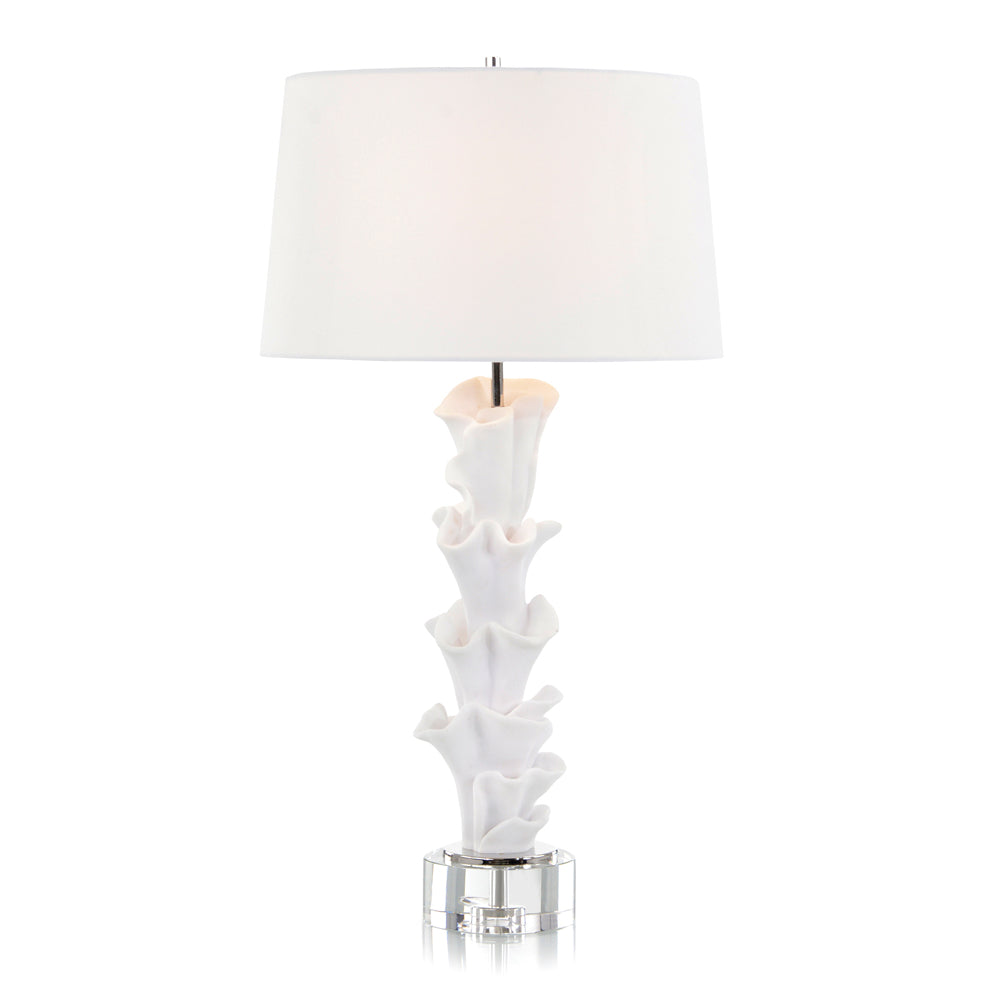 White Sculptural Table Lamp | John-Richard - JRL-10257