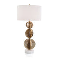 Three Flowing Wave Spheres Brass Table Lamp | John-Richard - JRL-10320