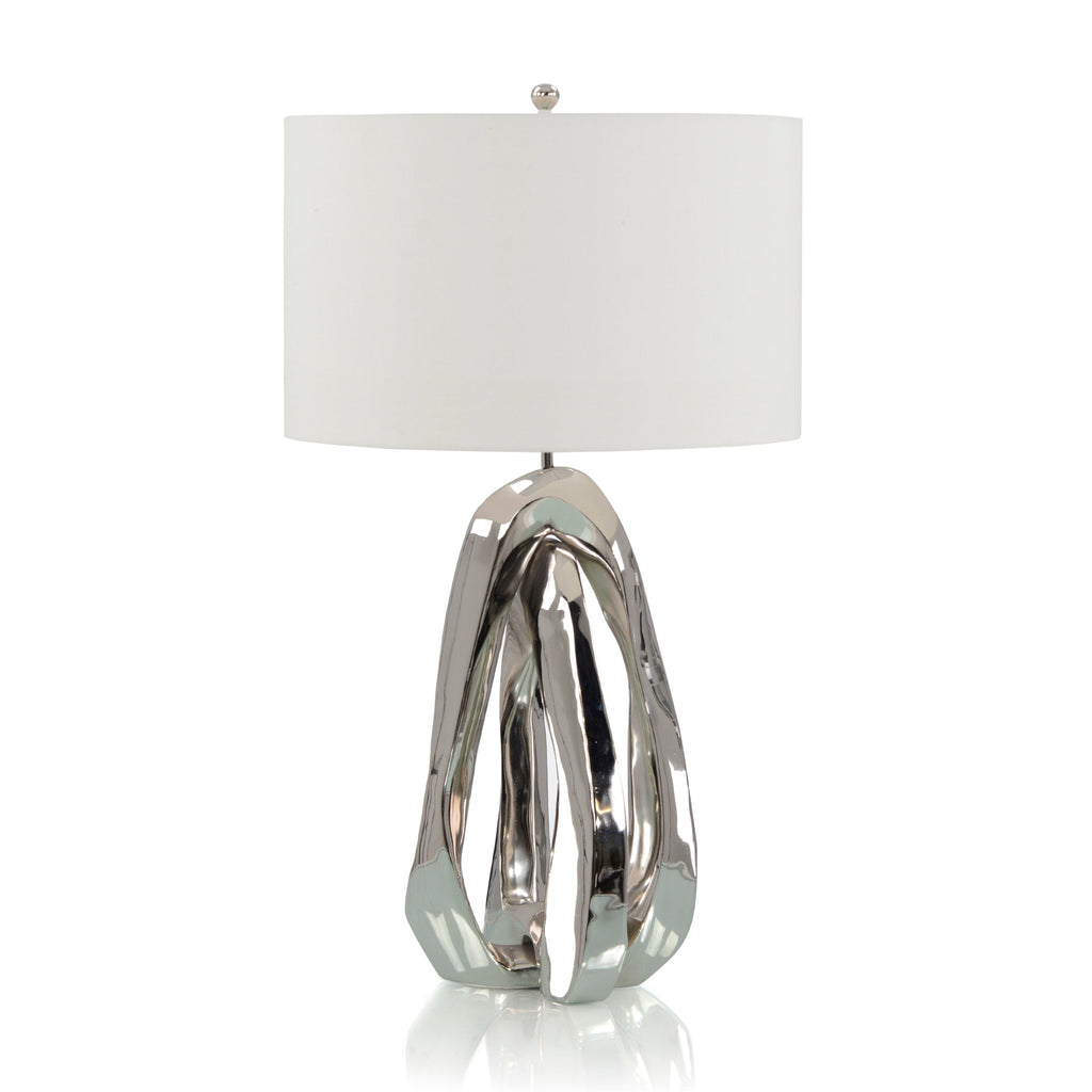 Amorphic Nickel Table Lamp | John-Richard - JRL-10363