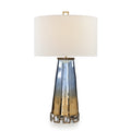 Sapphire Blue and Cognac Glass Table Lamp | John Richard - JRL-10608