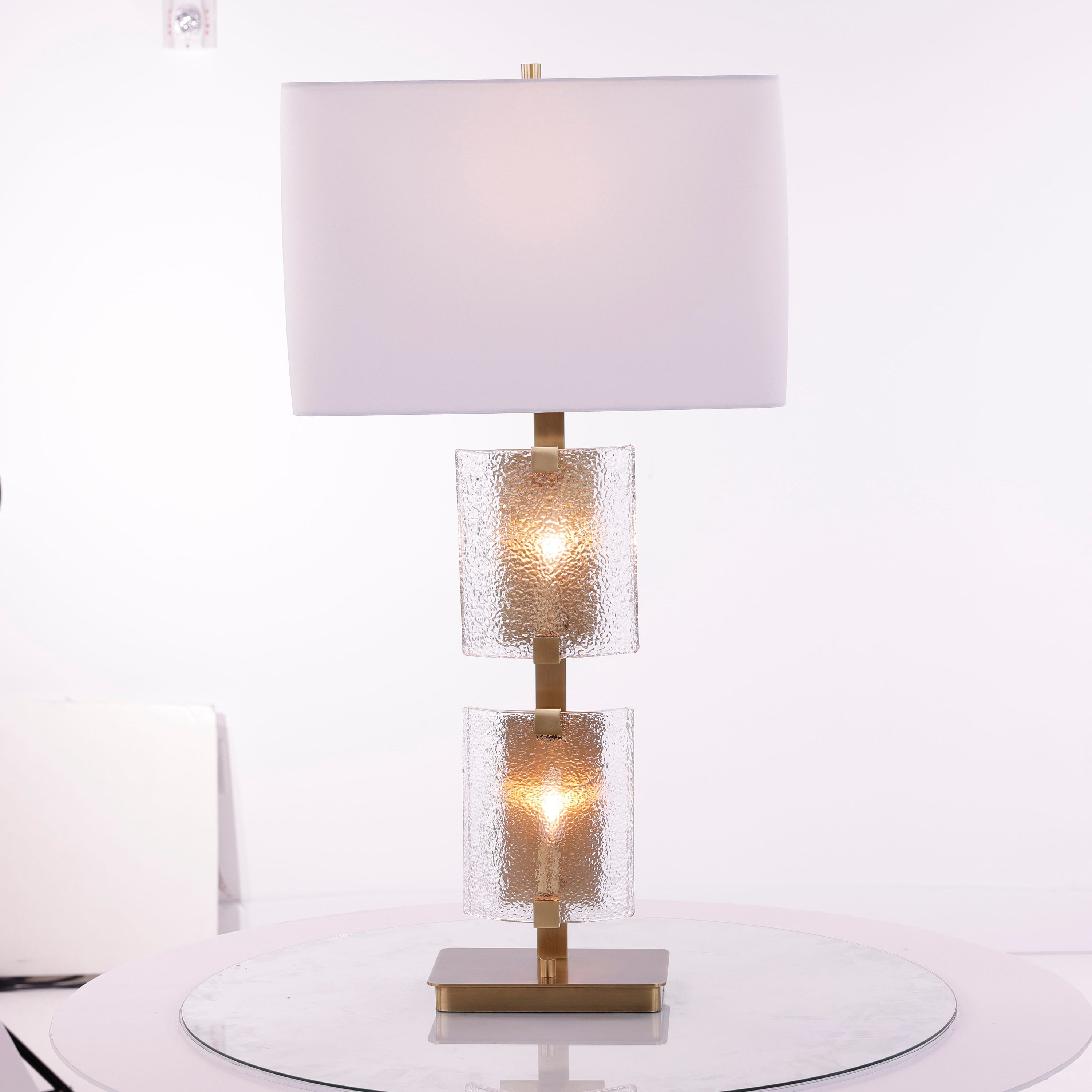 Gemelle Table Lamp, Brass | John Richard - JRL-10899