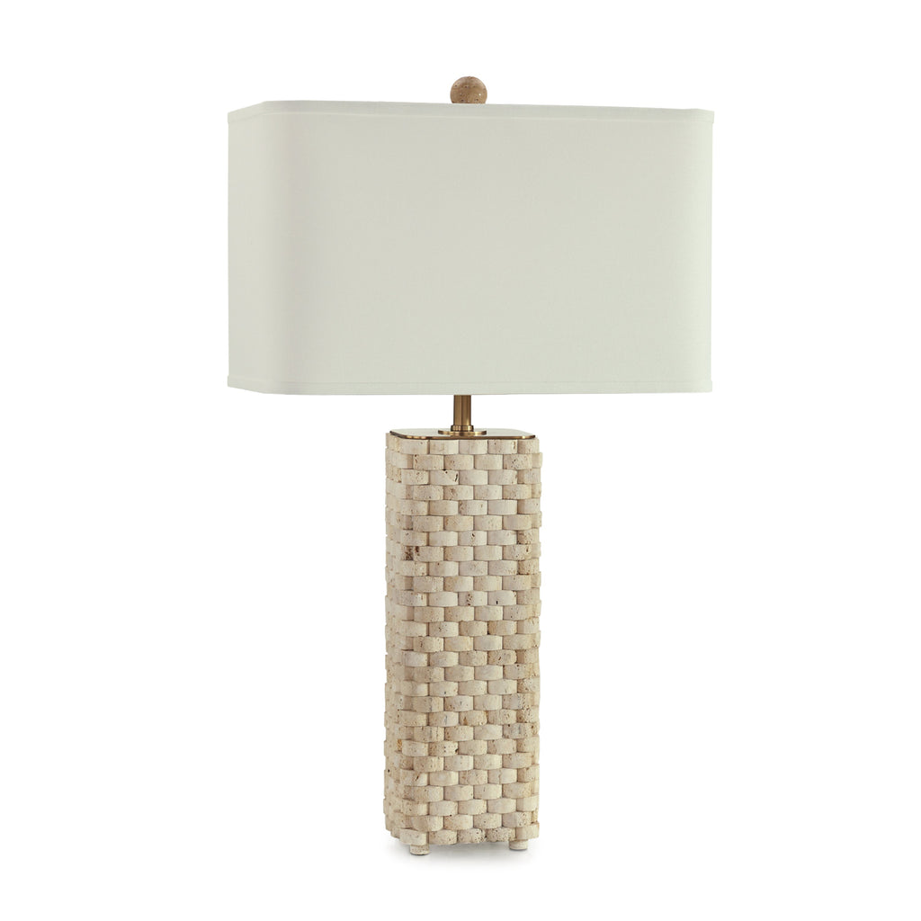 Travertine Weave Table Lamp | John Richard - JRL-11191