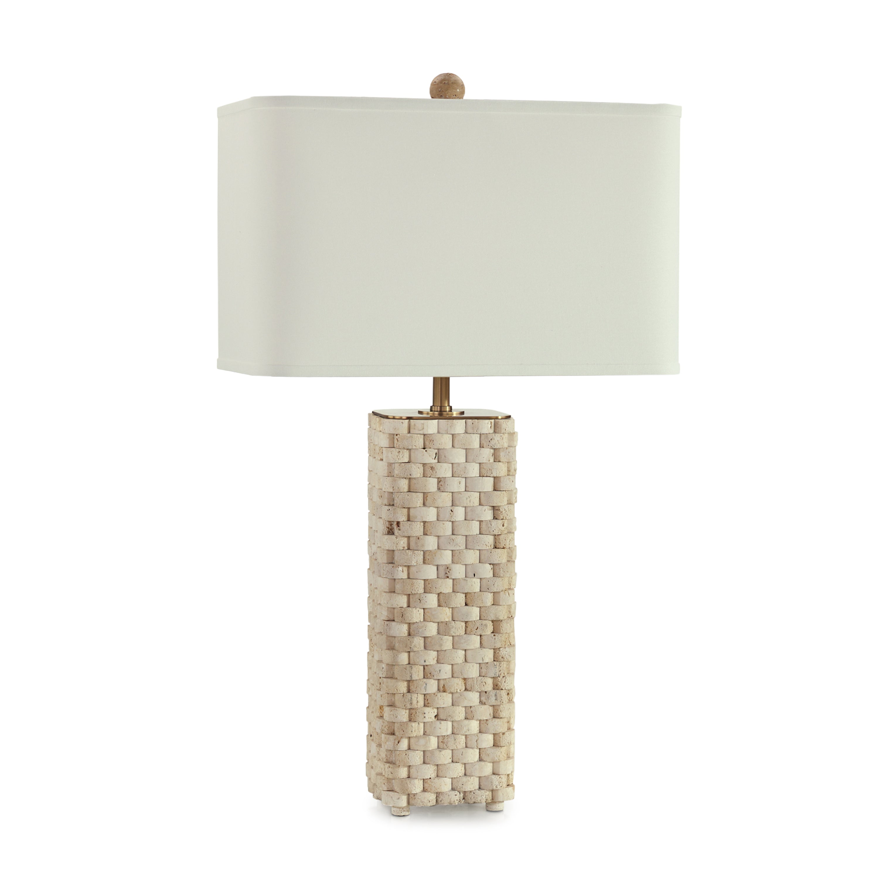 Travertine Weave Table Lamp | John Richard - JRL-11191