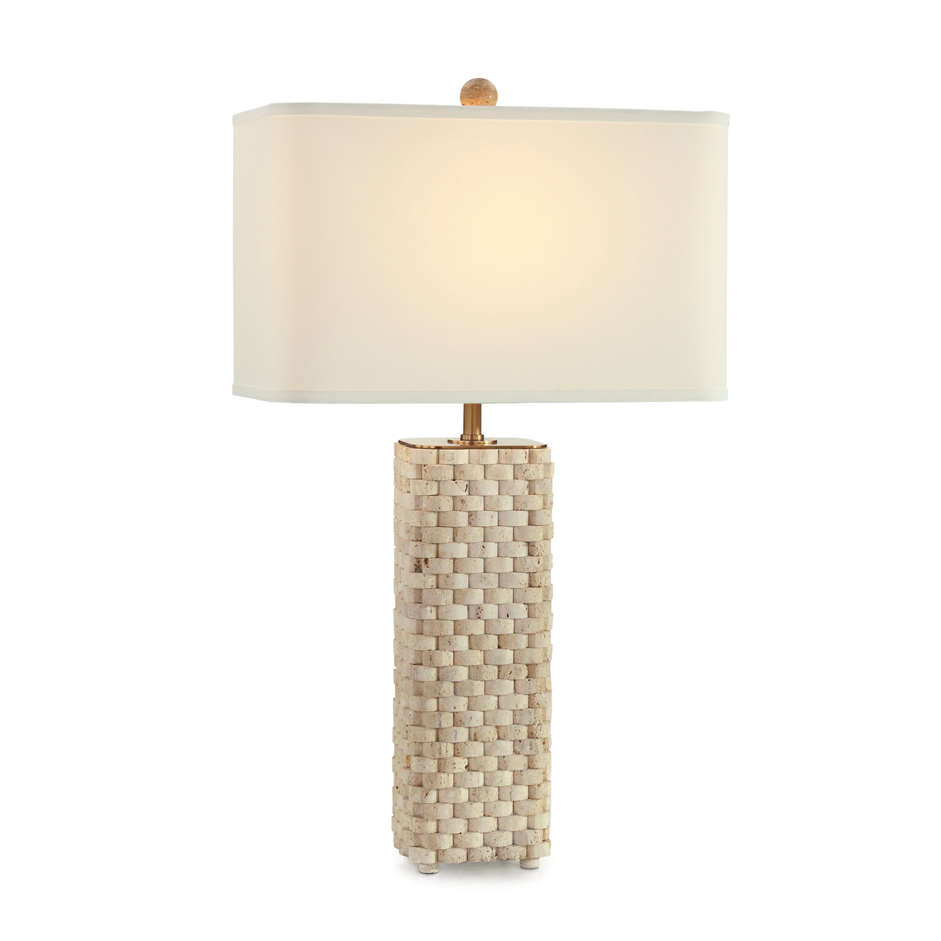 Travertine Weave Table Lamp | John Richard - JRL-11191