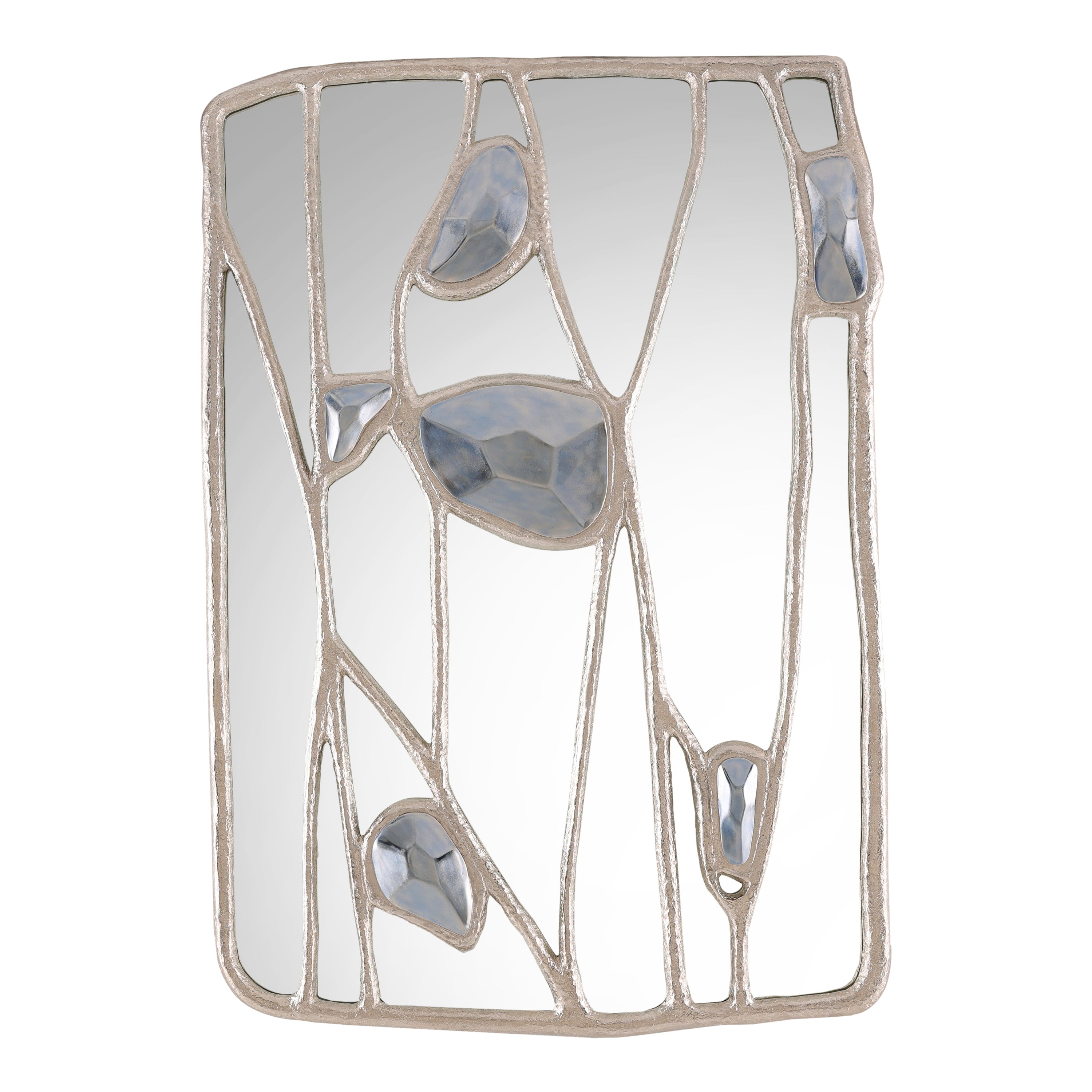 Embellished Branches Mirror, Silver | John Richard - JRM-1366