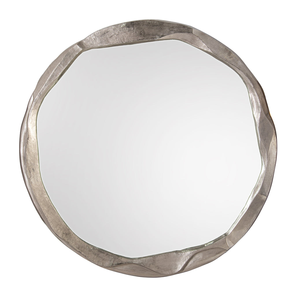 Round Ruga Mirror, Large Nickel | John Richard - JRM-1368
