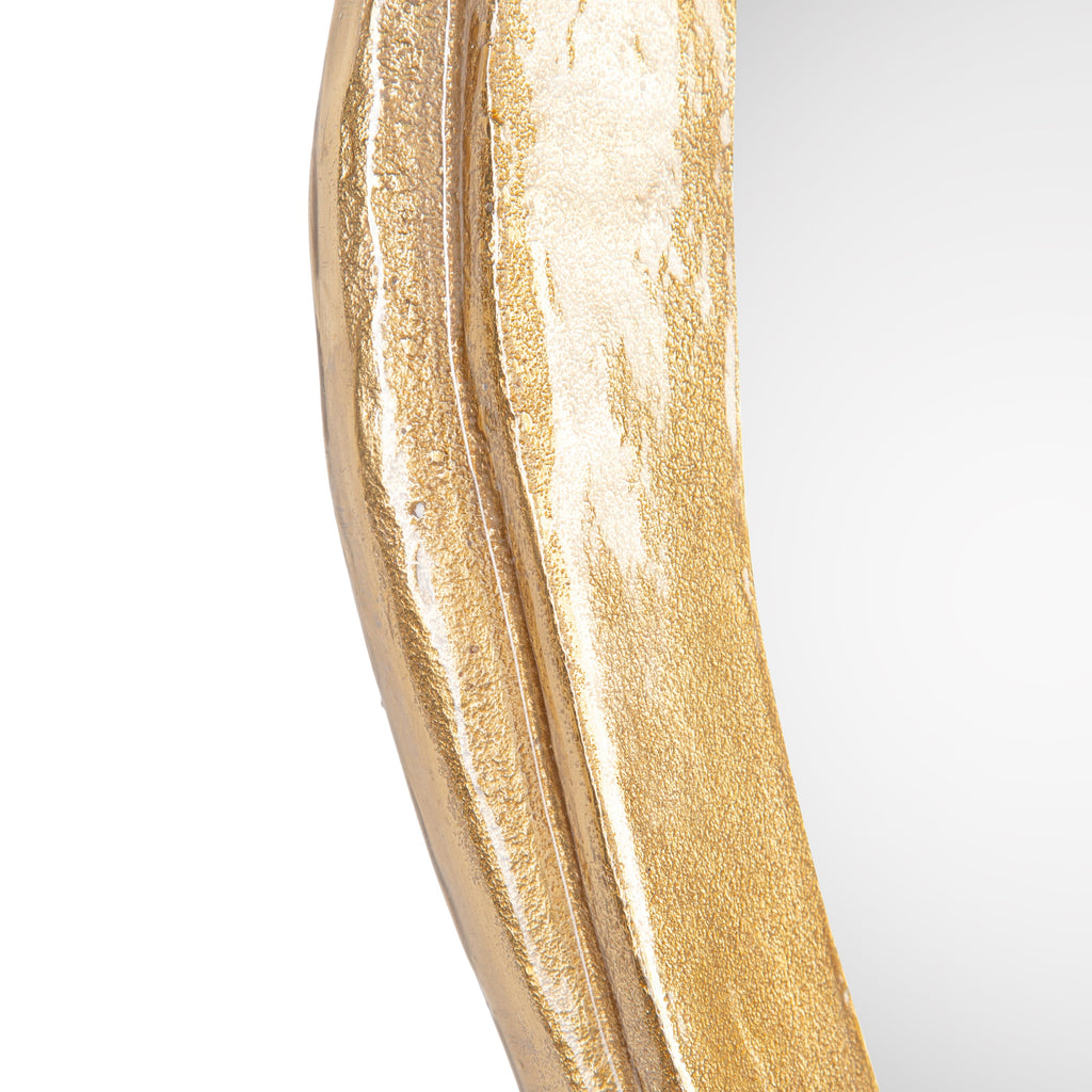 Round Ruga Mirror, Small Gold | John Richard - JRM-1372