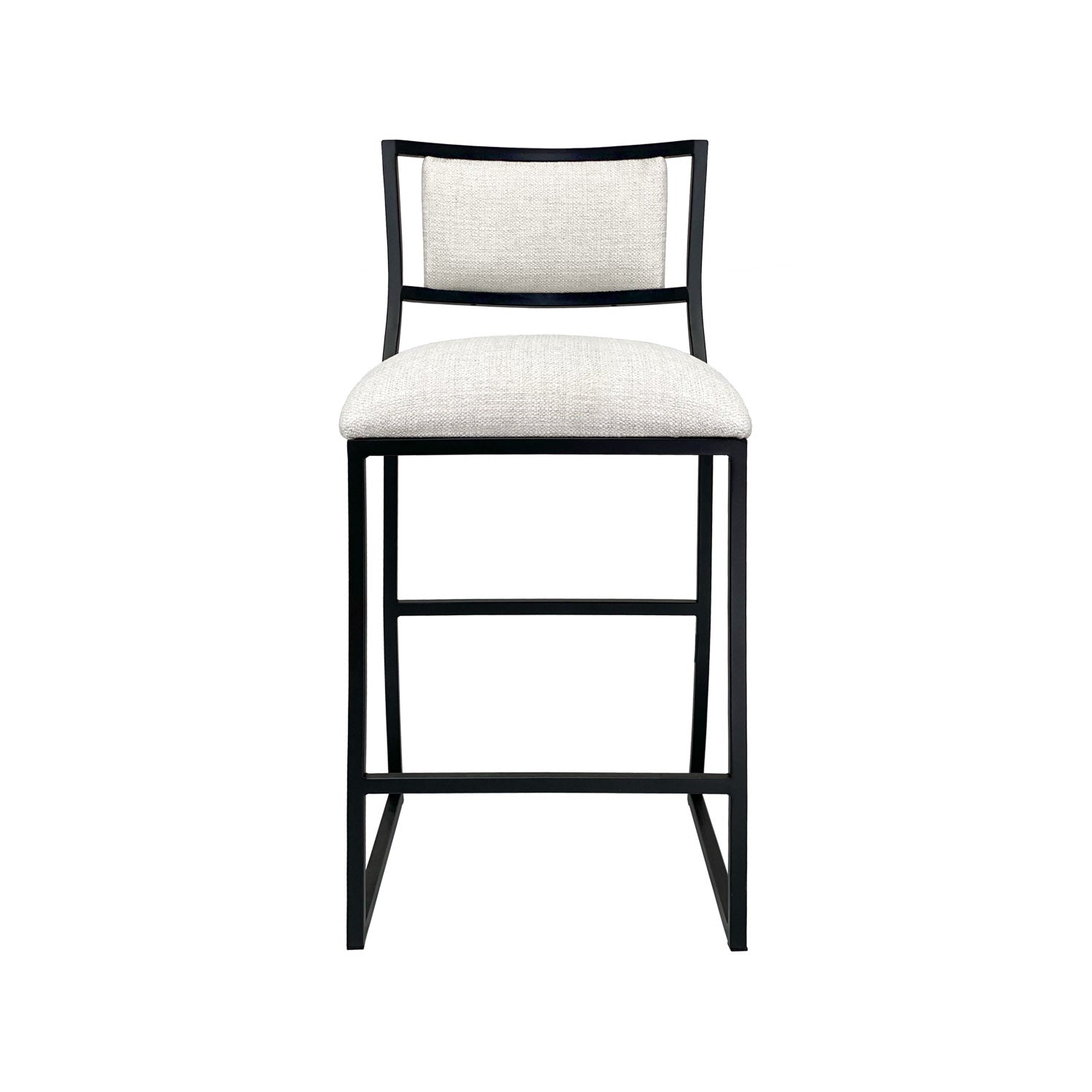 Ki B257H26XS MatteBlack finish SugarshackPearl fabric front
