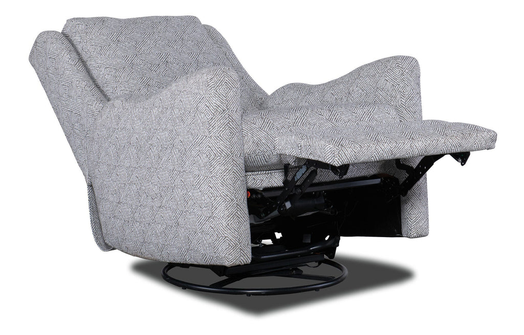Dimitri Swivel Glider Recliner Solid Back - Power Recline