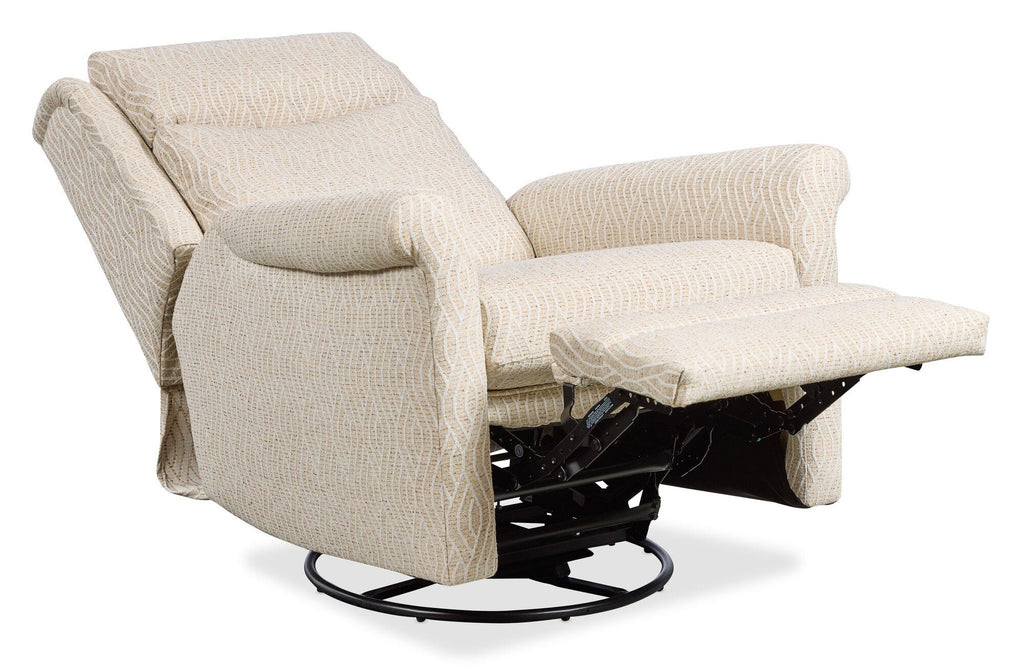 Full open view of Danae Swivel Glider Recliner
