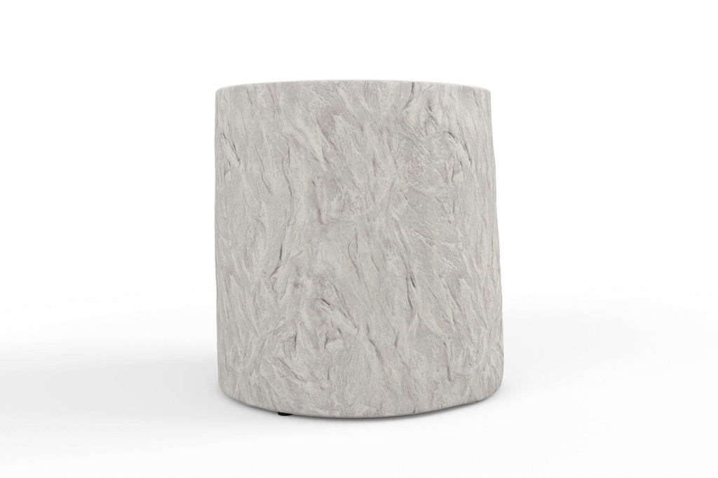 Antique Stone Round End Table