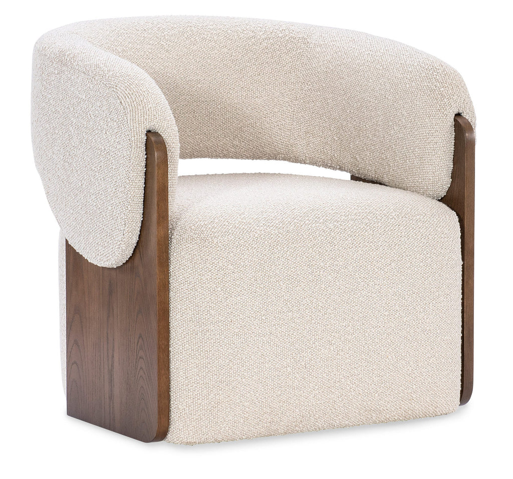 Margaritaville Livingston Exposed Wood Swivel Chair
