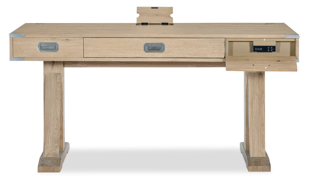 Margaritaville Livingston Lift Desk Straight Open Silo Image