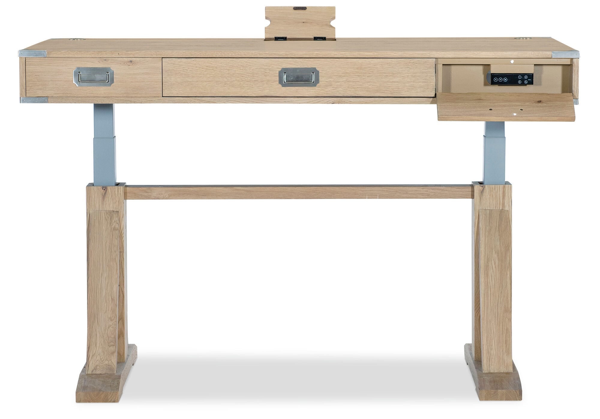 Margaritaville Livingston Lift Desk Straight Open Silo Image 2