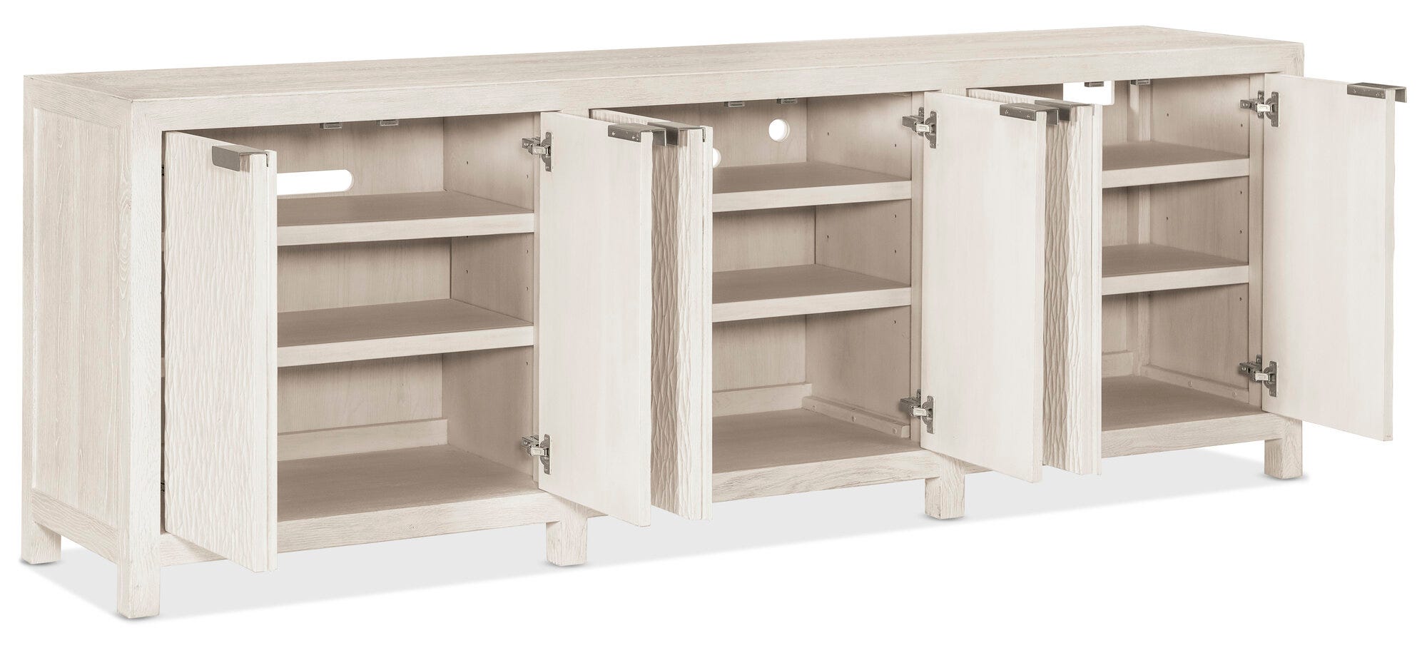 Margaritaville Solstice Credenza Open Silo Image 2