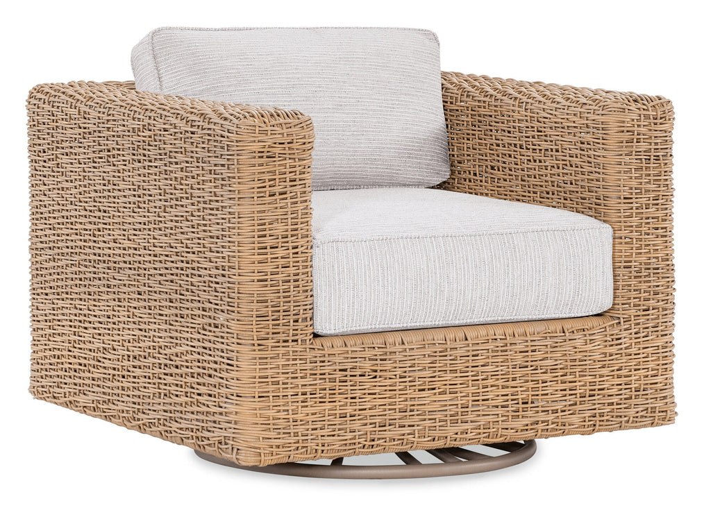 Margaritaville Somerset Swivel Glider Club Chair in Poros Dune