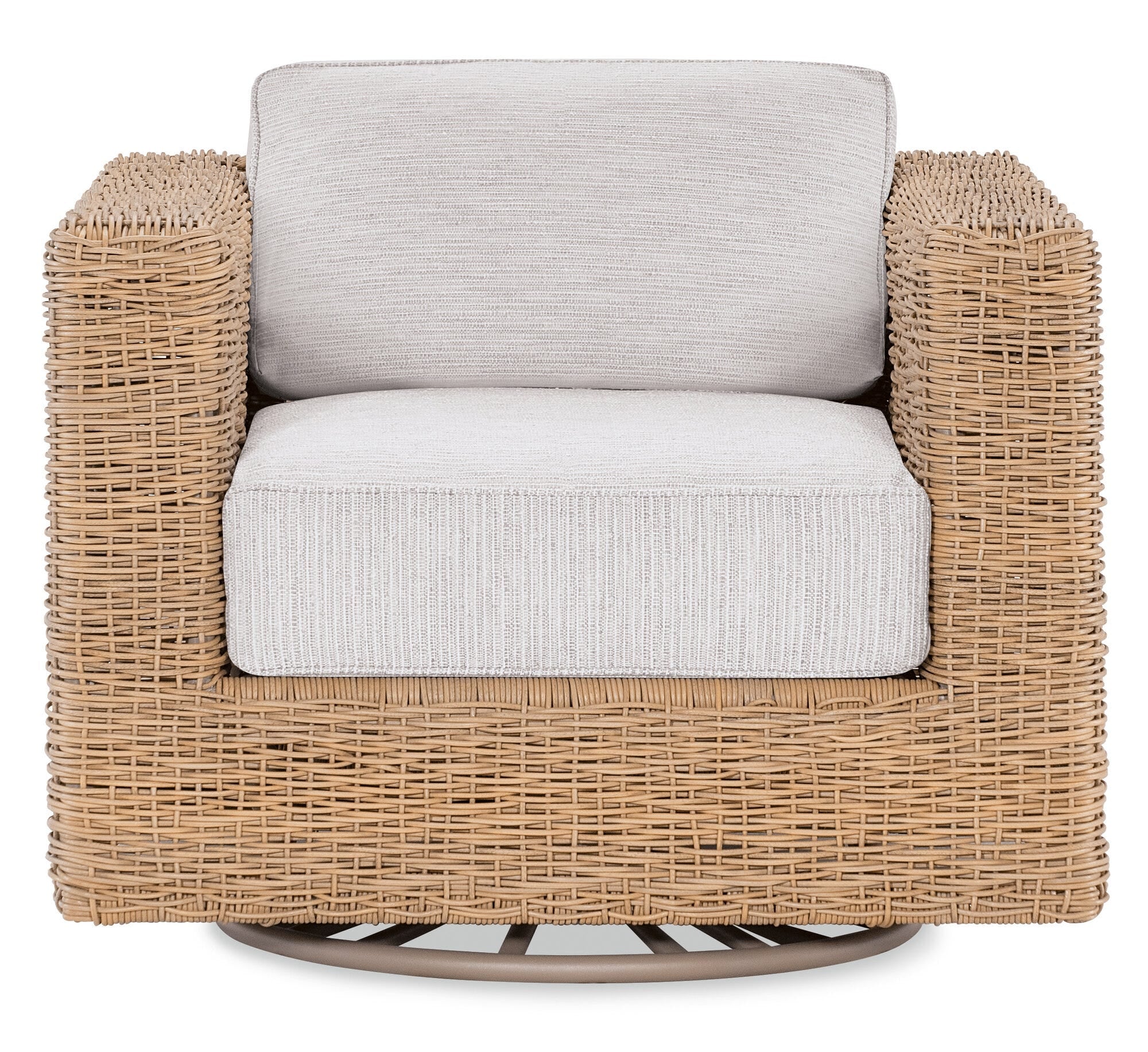 Margaritaville Somerset Swivel Glider Club Chair in Poros Dune