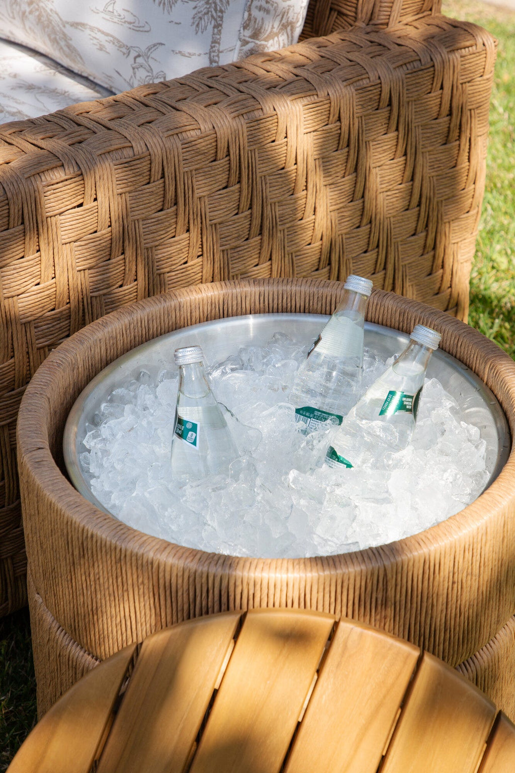 Margaritaville Avalon Wicker Storage End Table