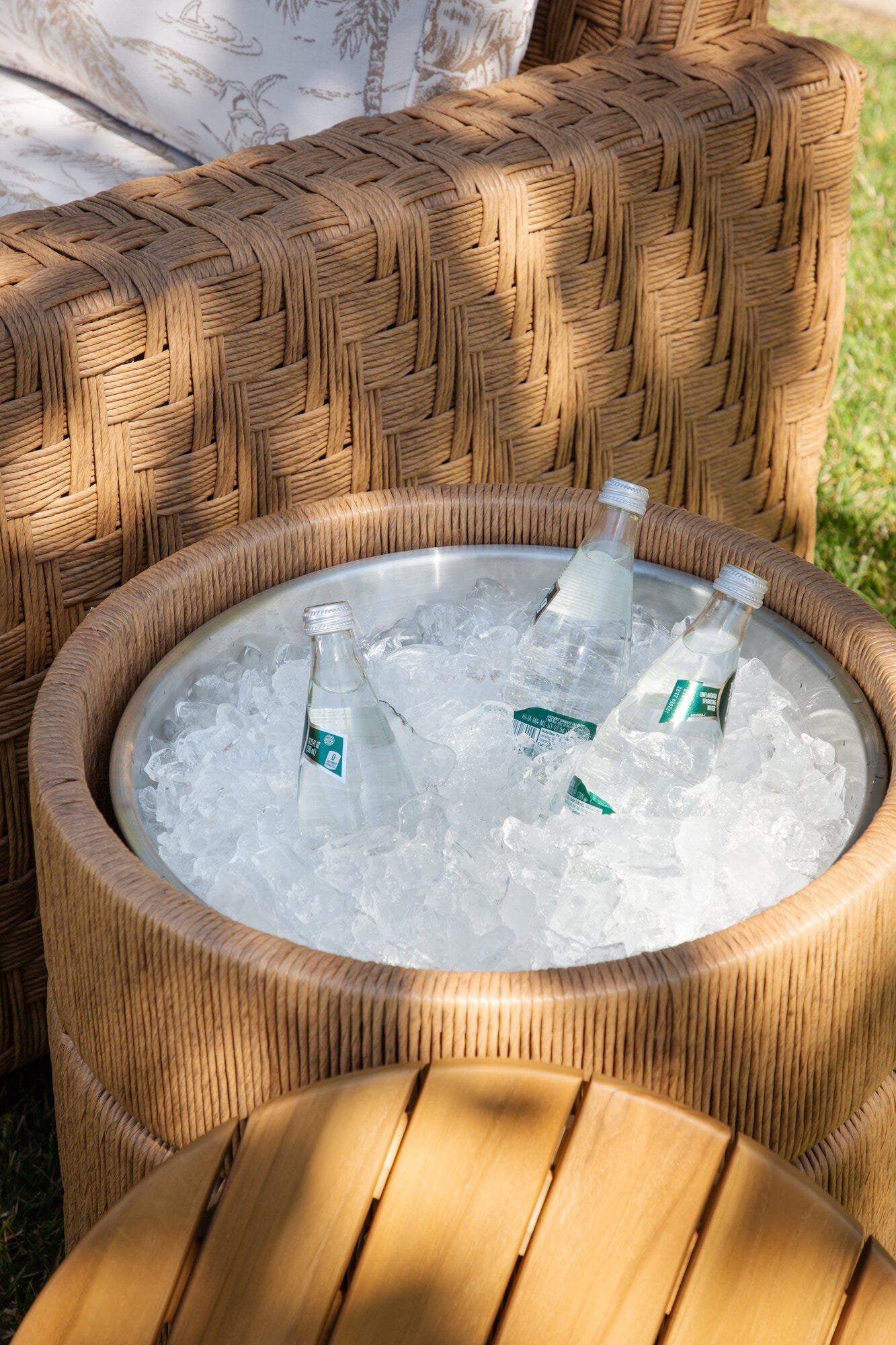 Margaritaville Avalon Wicker Storage End Table