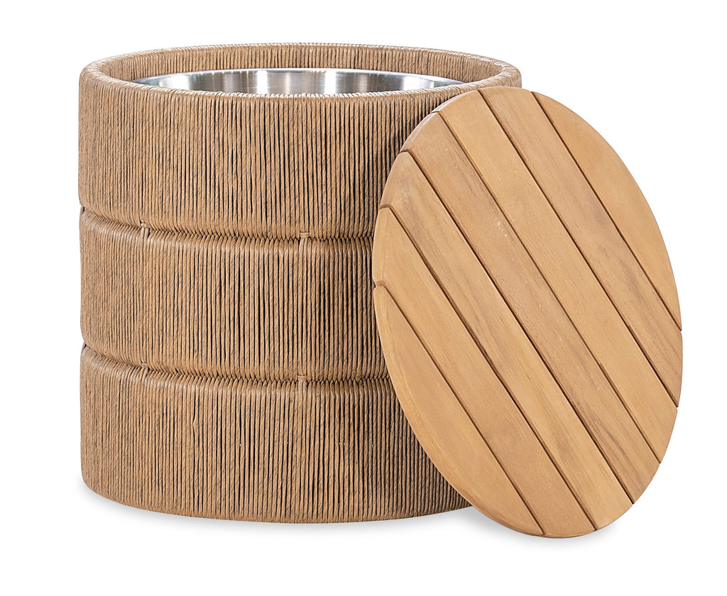 Margaritaville Avalon Wicker Storage End Table
