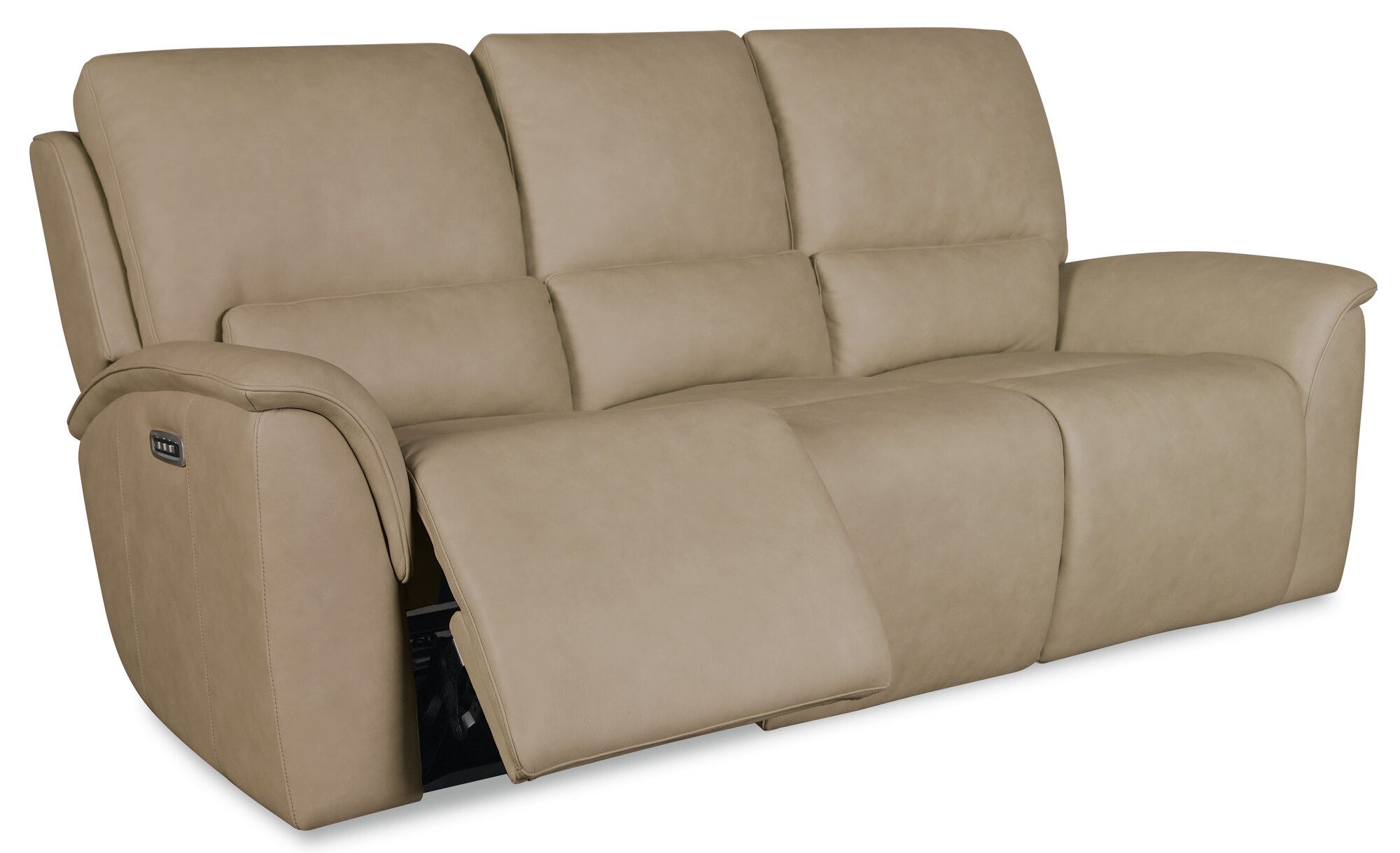 Margaritaville Hurricane Power Recliner Sofa - Open 3/4 Angle