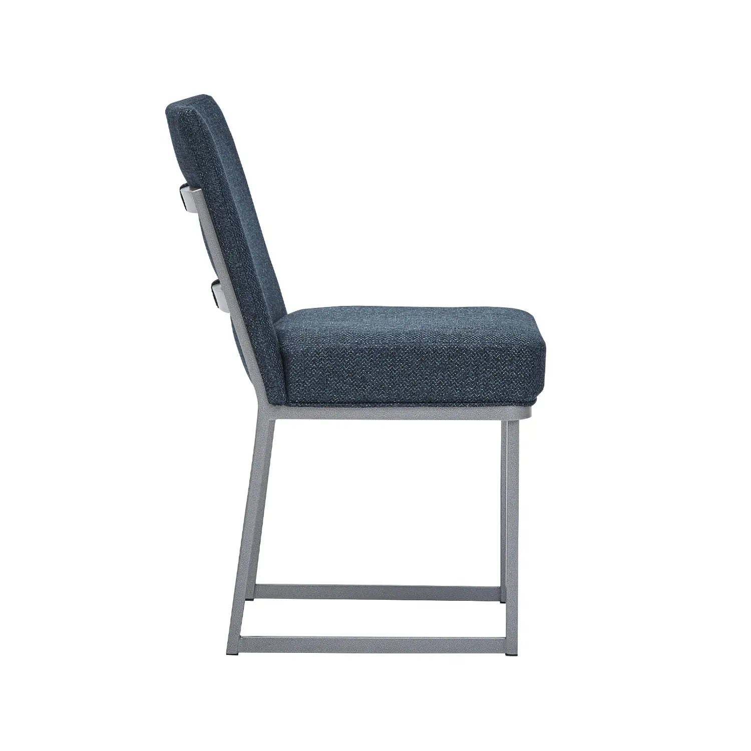MarburyChair DC741H18 SilverPalladium finish CharoMidnight fabric side