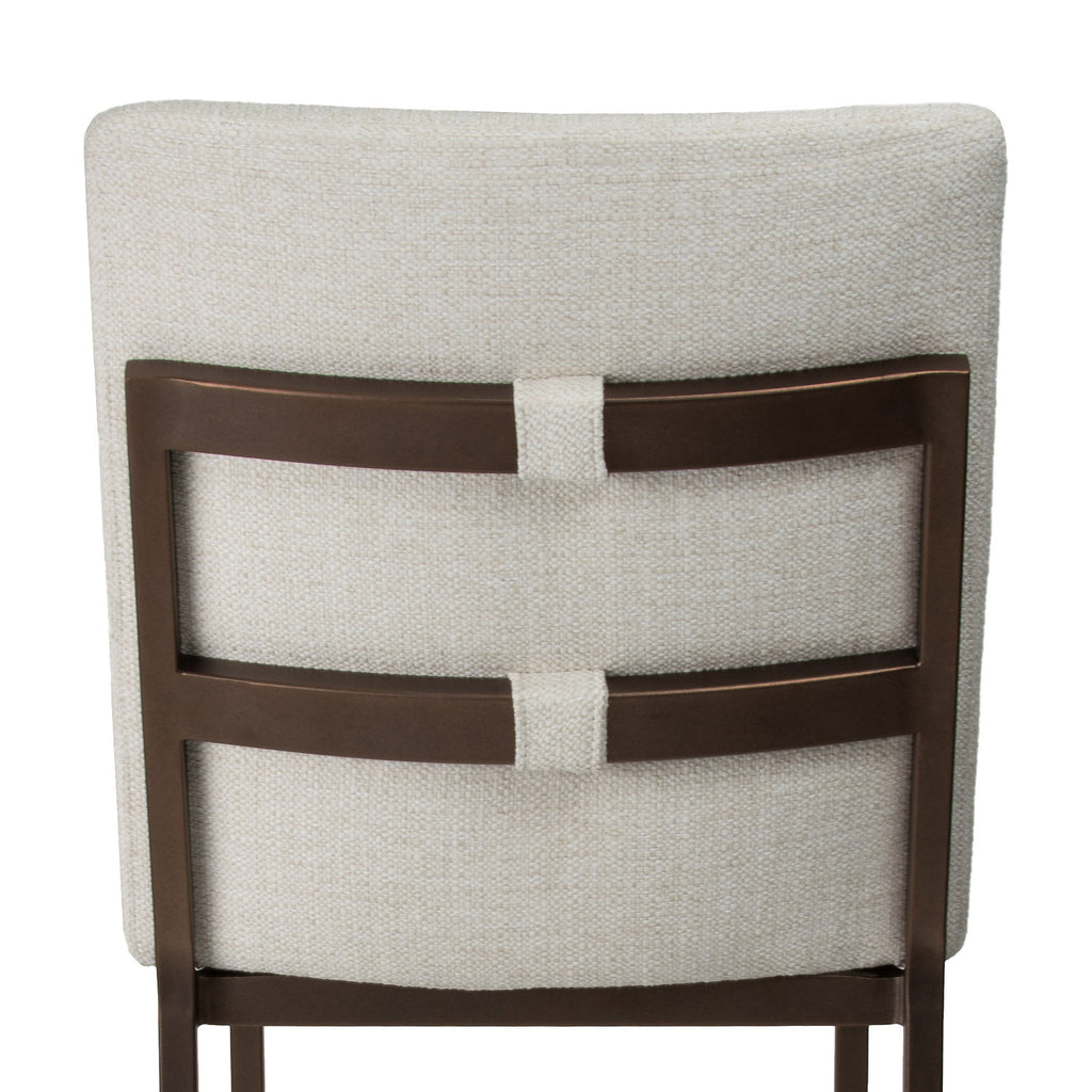 Marbury B241H26XS SunBronze finish SugarshackPeaarl fabric closeup1