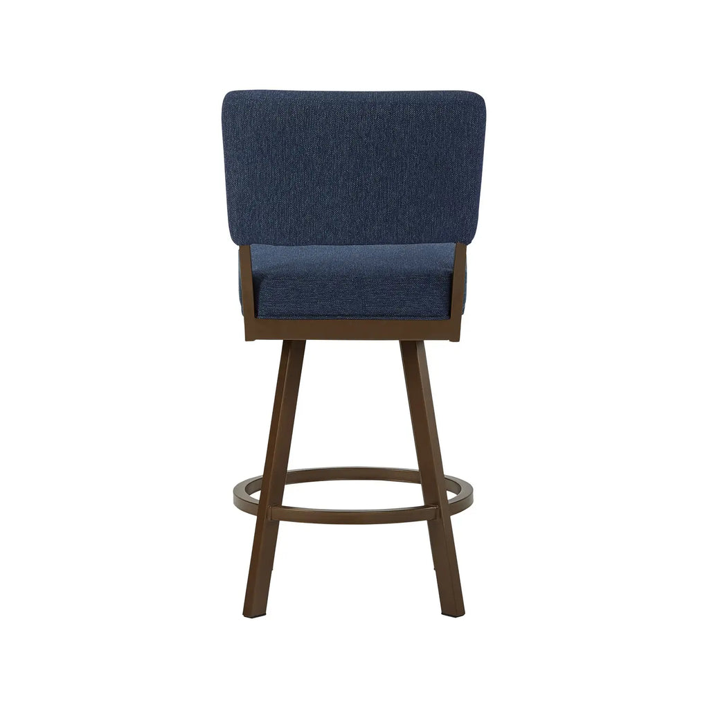 Miami B505H26S Expresso finish with Max Denim fabric back view