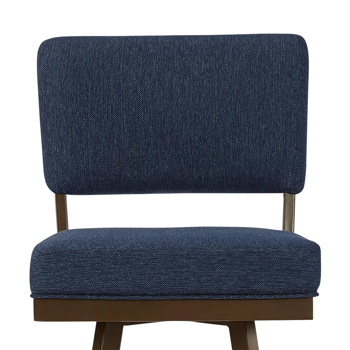 Miami B505H26S Expresso finish with Max Denim fabric closeup