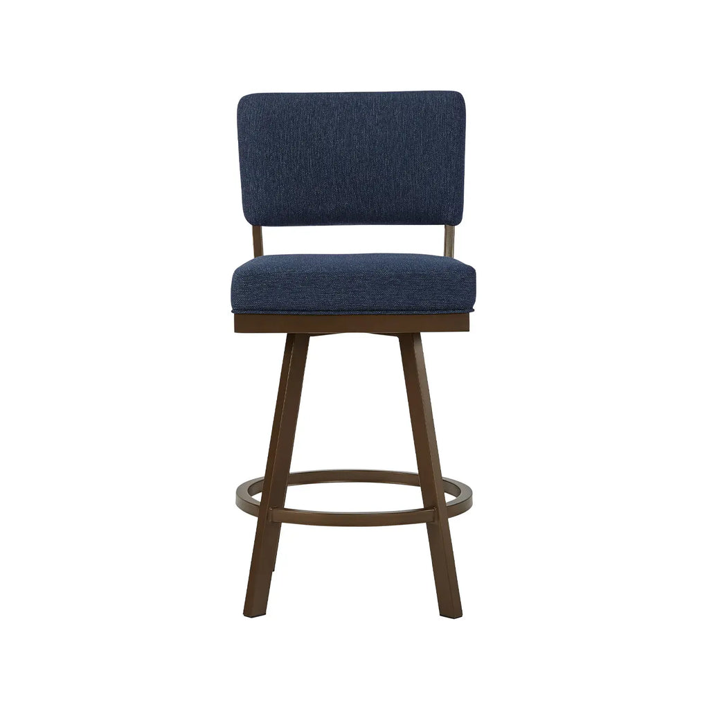 Miami B505H26S Expresso finish with Max Denim fabric front view