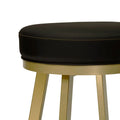 Miramar B521H26BS Opaque Gold finish with Dillon Black vinyl close-up