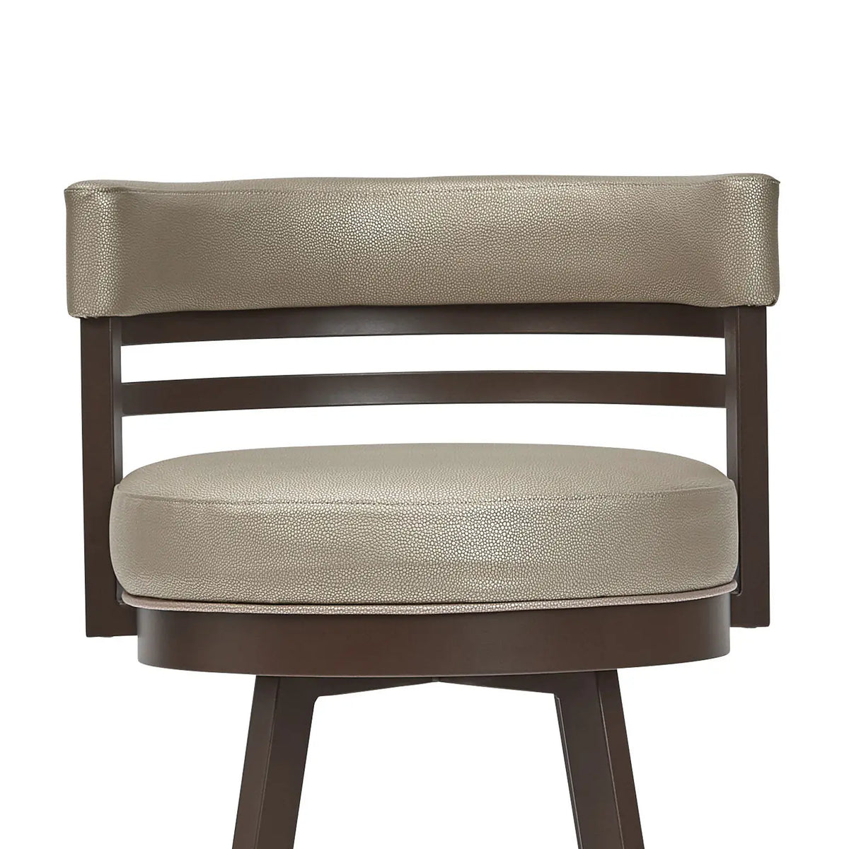 Miramar B521H26S Cappucino finish with Halyard Coin vinyl front close-up