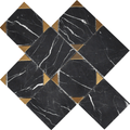 Roca Tile - Nero Marquina Square 9 x 9 Mosaic