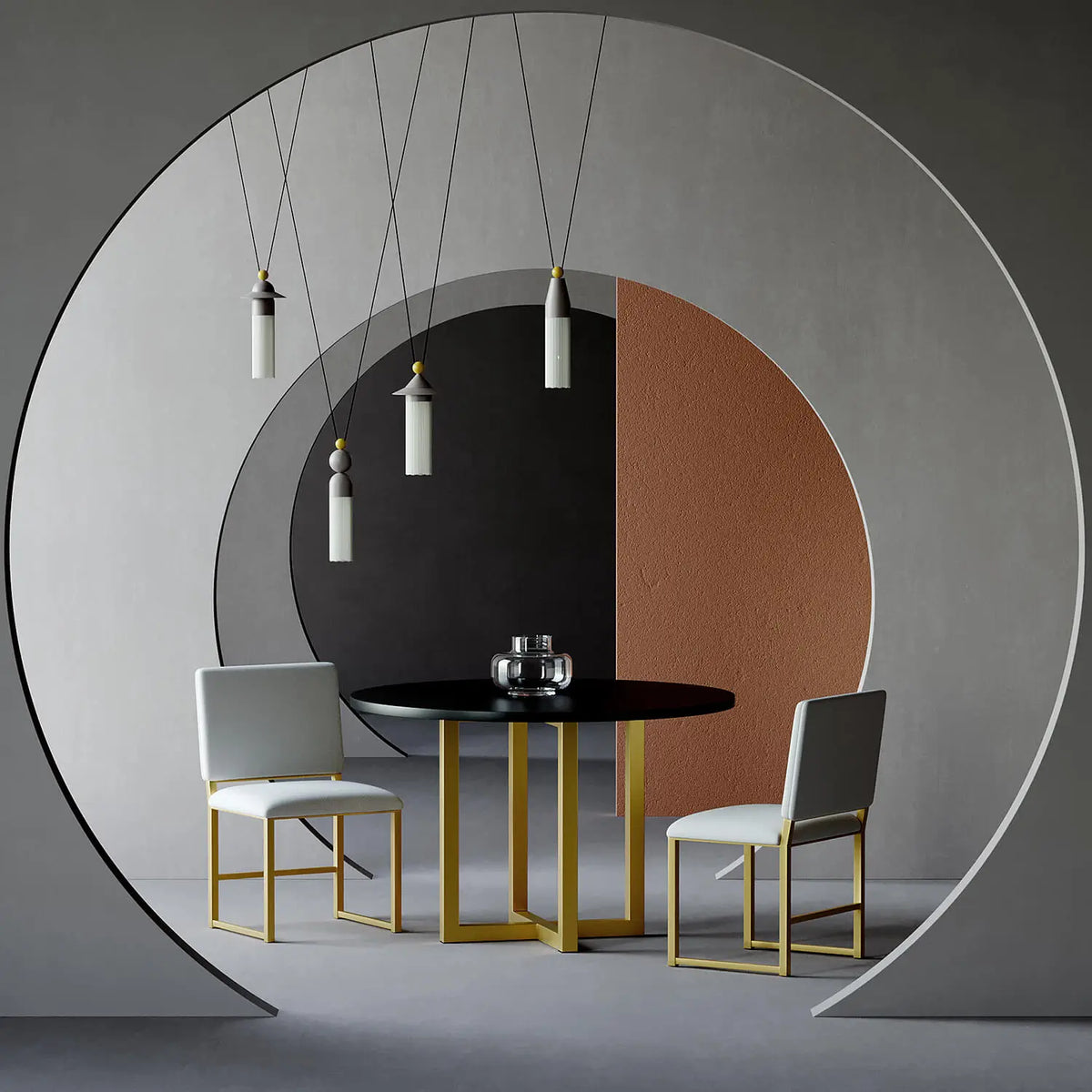 Ness Table with Franklin Chairs