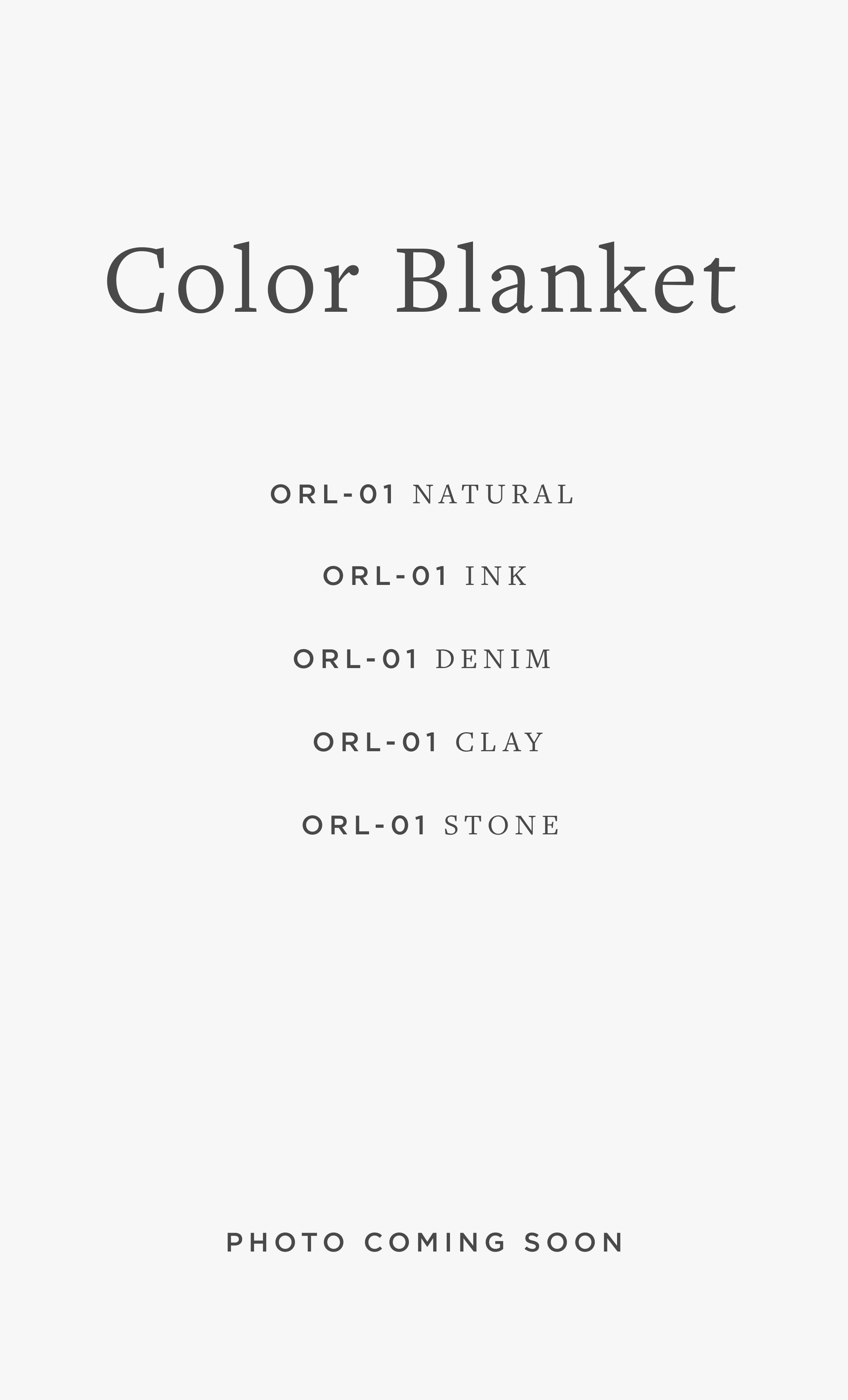ORL-01 BR COLOR BLANKET