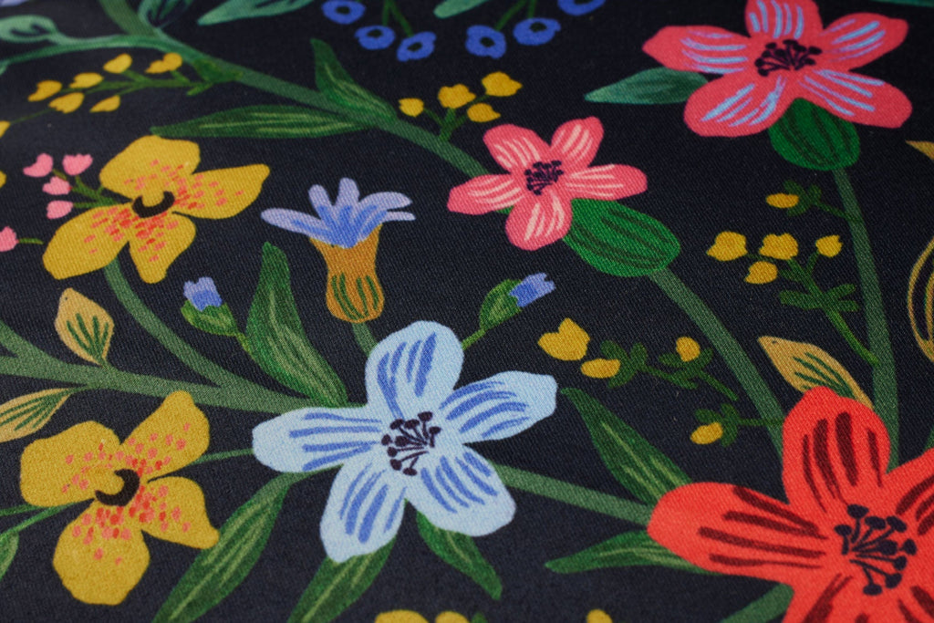 FLORAL MEDALLION PRP0042 NAVY