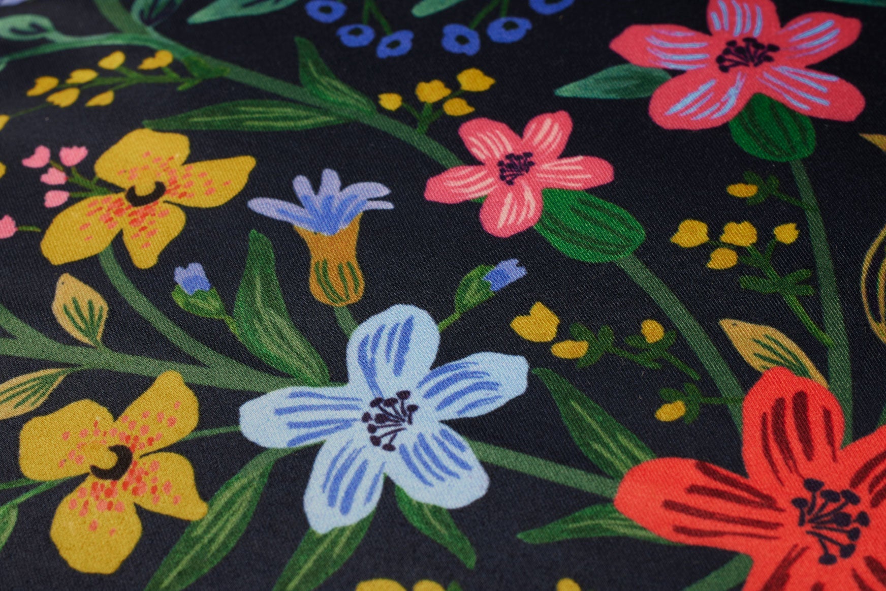 FLORAL MEDALLION PRP0042 NAVY