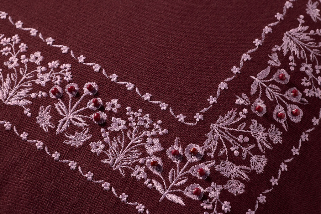 PRP0062 ESTEE BORDER BURGUNDY